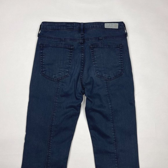 AG Adriano Goldschmied Jodi Crop Jean High-rise Slim Flare Stretch Blue Women 27 - Picture 5 of 12